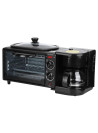 3 in 1 Breakfast Maker with Coffee Maker, Mini Oven, NonStick Grill Toaster Oven Portable Multifunctional