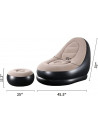 Inflatable Lazy Sofa with Electric air Pump and Foot Rest