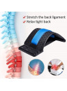 Lumbar back Stretching Device for Pain Relief with magnetic points inserted