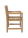 Garden Chairs 2 pcs with Beige Cushions Solid Teak Wood