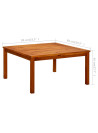 Garden Coffee Table 85x85x45 cm Solid Acacia Wood