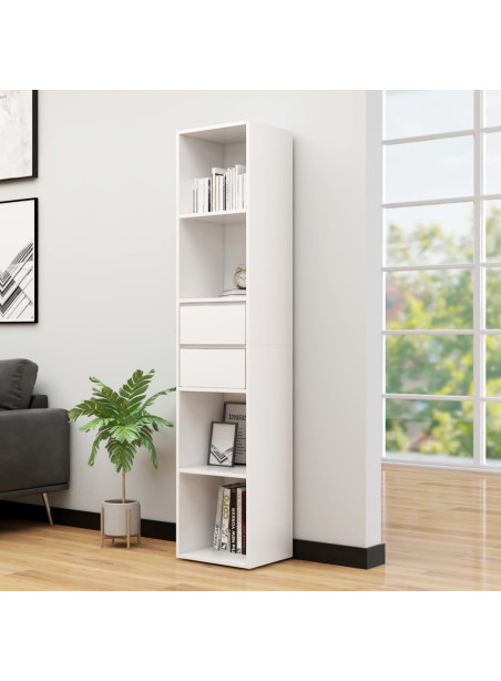 Book Cabinet White 36x30x171 cm Engineered Wood