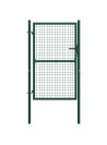 Fence Gate Steel 100x175 cm Green