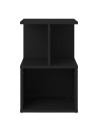 Bedside Cabinet Black 35x35x55 cm Engineered Wood