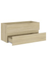 Sink Cabinet Sonoma Oak 100x38.5x45 cm Engineered Wood