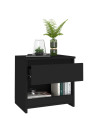 Bedside Cabinets 2 pcs Black 40x30x39 cm Engineered Wood