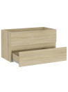 Sink Cabinet Sonoma Oak 80x38.5x45 cm Engineered Wood
