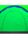 Camping Tent Polyester 9 Persons Blue-green