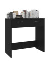 Desk Black 80x40x75 cm Engineered Wood
