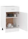 Drawer Bottom Cabinet White 50x46x81.5 cm Engineered Wood