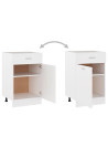 Drawer Bottom Cabinet White 50x46x81.5 cm Engineered Wood
