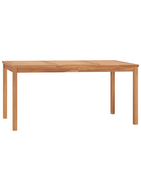 Garden Dining Table 160x80x77 cm Solid Teak Wood