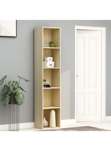 Book Cabinet Sonoma Oak 40x30x189 cm Engineered Wood