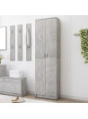 Hallway Wardrobe Concrete Grey 55x25x189 cm Engineered Wood