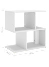 Bedside Cabinet White 50x30x51.5 cm Engineered Wood