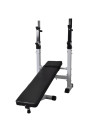 Workout Bench with Weight Rack, Barbell and Dumbbell Set 60.5kg