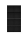 Book Cabinet/Sideboard Black 66x30x130 cm Engineered Wood