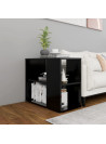 Side Cabinet Black 60x30x50 cm Engineered Wood