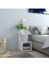 Bedside Cabinets 2 pcs White 35x35x55 cm Engineered Wood