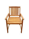 Garden Chairs 2 pcs Solid Acacia Wood Brown