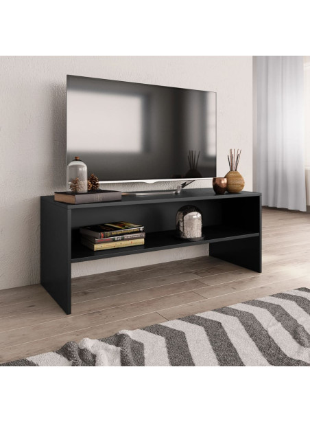 TV Cabinet Black 100x40x40 cm Engineered Wood