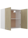 Hanging Cabinet Sonoma Oak 60x31x60 cm Engineered Wood