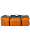 Camping Tent 9 Persons Fabric Grey and Orange