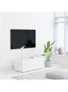 TV Cabinet White 80x34x30 cm Engineered Wood