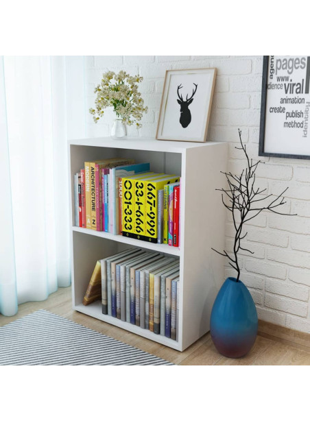 Bookshelf Engineered Wood 60x31x78 cm White