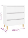 Sideboard White 60x35x69 cm Engineered Wood