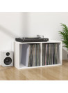 Vinyl Storage Box White 71x34x36 cm Engineered Wood