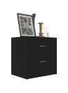 Bedside Cabinets 2 pcs Black 40x30x40 cm Engineered Wood