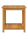 Side Table Solid Acacia Wood 45x45x45 cm