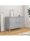 Sideboard Concrete Grey 103.5x35x70 cm Engineered Wood