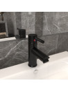 Bathroom Basin Faucet Black 130x176 mm