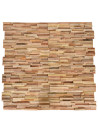 3D Wall Cladding Panels 10 pcs 1.08 m² Solid Teak Wood