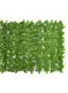 Balcony Screen with Green Leaves 300x100 cm