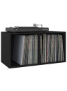 Vinyl Storage Box Black 71x34x36 cm Engineered Wood