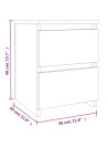 Bedside Cabinets 2 pcs Grey Sonoma 30x30x40 cm Engineered Wood
