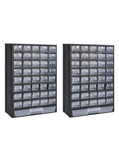 41-Drawer Storage Cabinet Tool Box 2 pcs Plastic