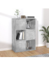 Storage Cabinet Concrete Grey 60x29.5x90 cm Engineered Wood
