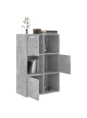 Storage Cabinet Concrete Grey 60x29.5x90 cm Engineered Wood