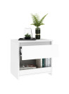 Bedside Cabinets 2 pcs White 40x30x39 cm Engineered Wood