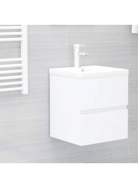 Sink Cabinet White 41x38.5x45 cm Engineered Wood