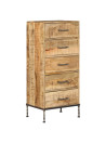 Chest of Drawers 45x35x106 cm Solid Mango Wood