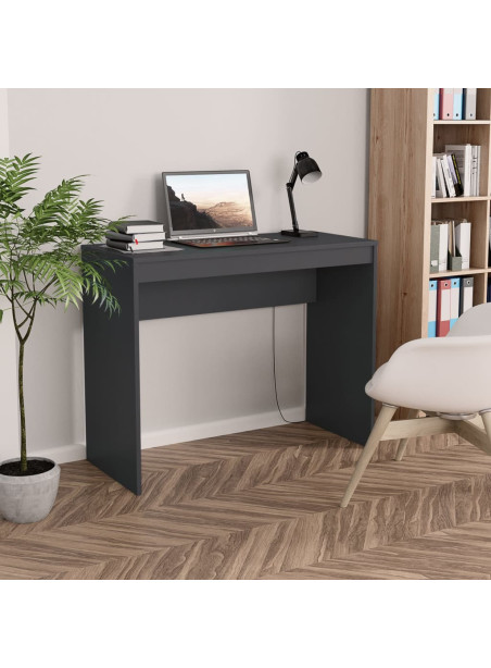 Desk Grey 90x40x72 cm Engineered Wood