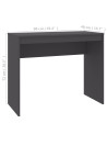 Desk Grey 90x40x72 cm Engineered Wood