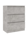 Sideboard Concrete Grey 60x35x76 cm Engineered Wood