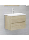 Sink Cabinet Sonoma Oak 60x38.5x45 cm Engineered Wood