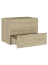 Sink Cabinet Sonoma Oak 60x38.5x45 cm Engineered Wood